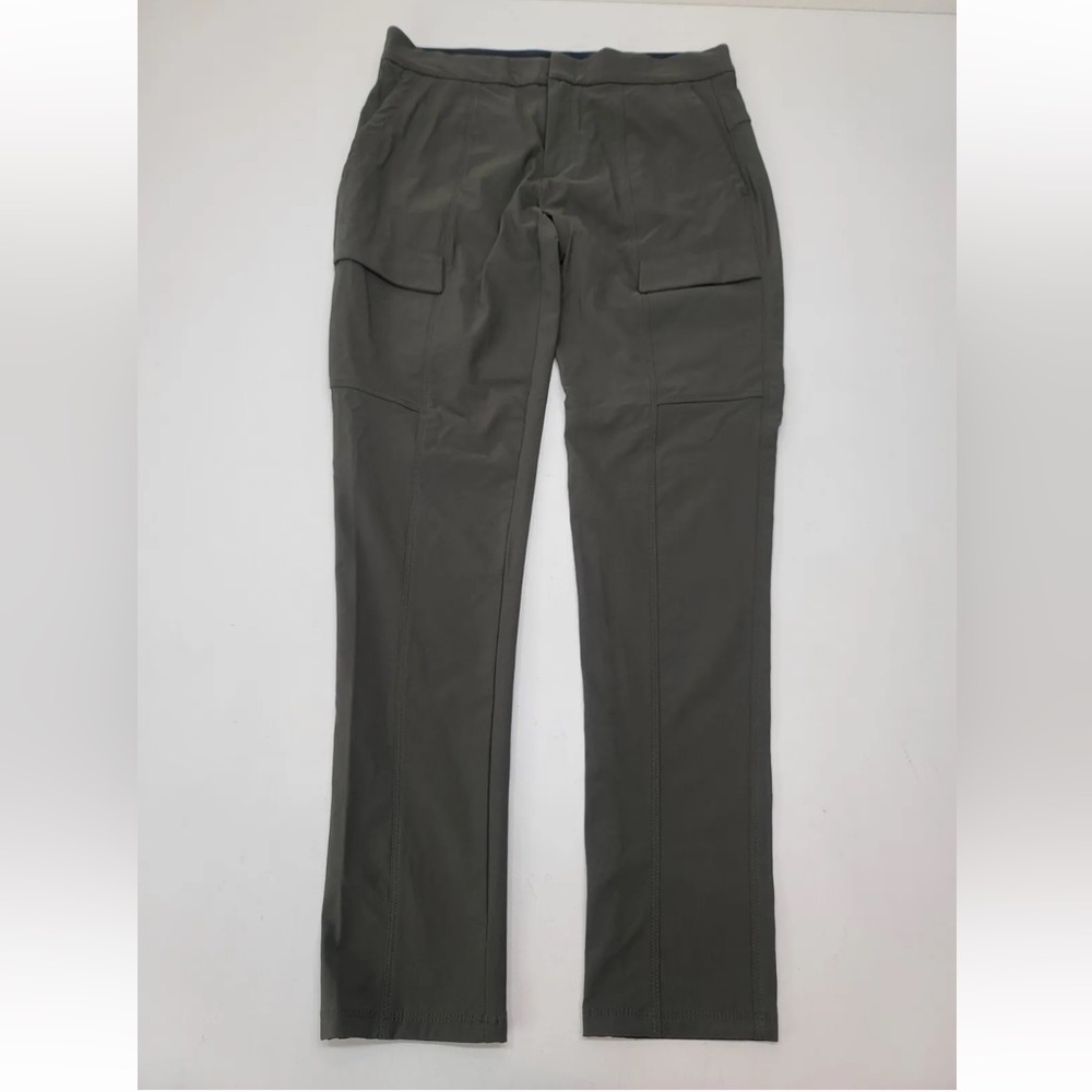 Athleta Wander Utility Cargo Pants Olive Green Nylon Size 6 Womens